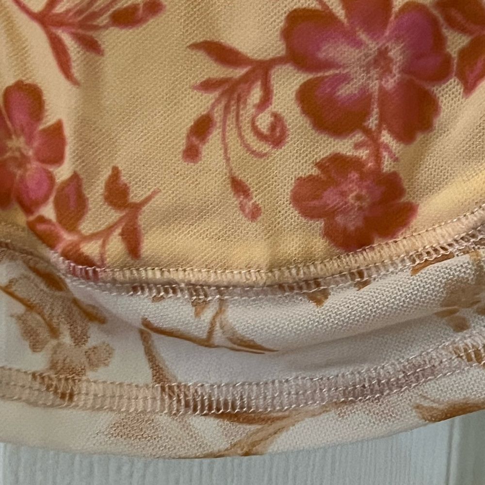 Free People Sheer Floral Mabel Top Size Small